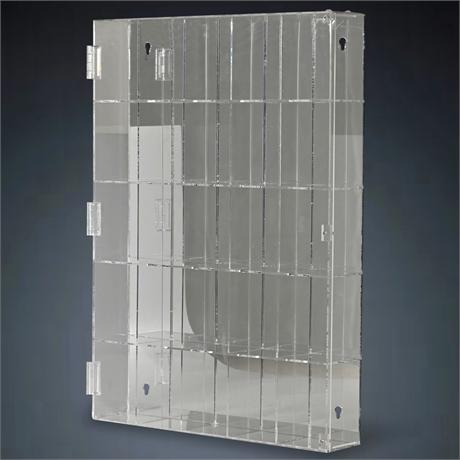 Contemporary Mirrored Back Acrylic Display Box