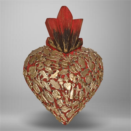 El Milagro Heart, Mexican Folk Art