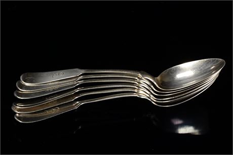 (6) Sterling Silver "Tipped" 5 1/2" Spoons