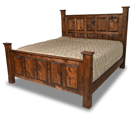 Rustic King Luxury Panel Bed