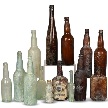 Antique Weathered Bottles