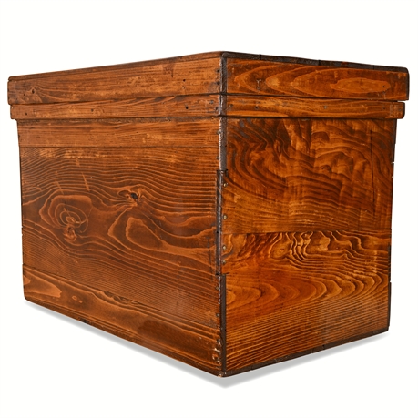 Antique Japanese Pine Tea Shipping Crate