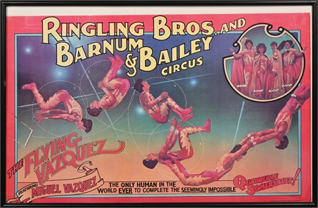 Flying Vazquez Circus Poster