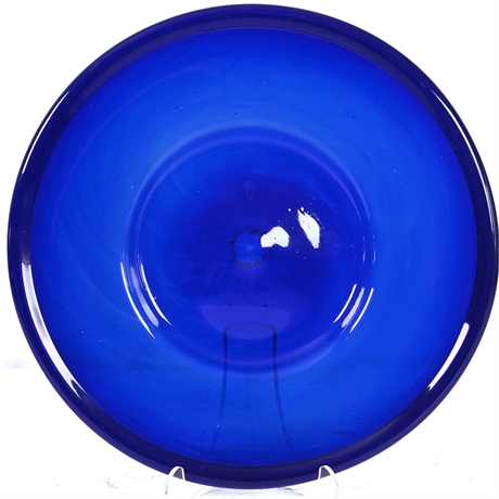 Cobalt Art Glass Charger