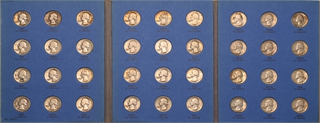 1946 to 1959 Washington Silver Quarters Complete Book