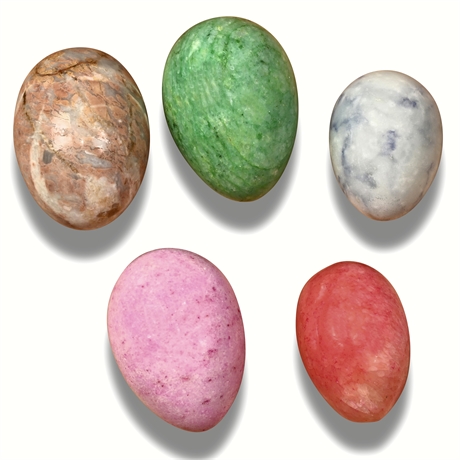 Carved Stone Eggs