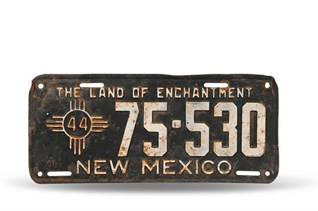 1944 New Mexico License Plate