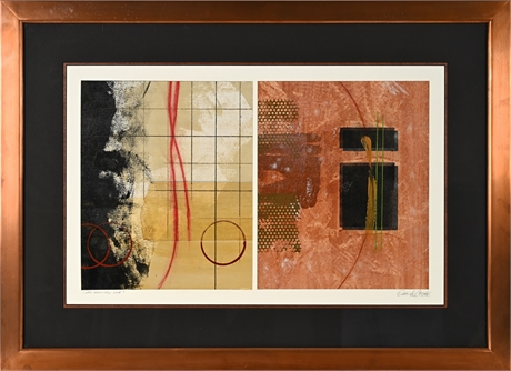 Detrick Cooter “New Mexican Love” Mixed Media — Signed, Framed