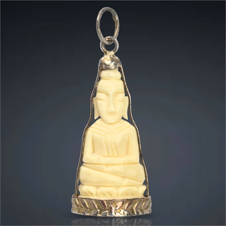 Sterling Wrapped Buddha Pendant or Charm
