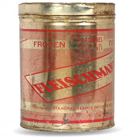 Vintage Fleischmann's Frozen Cherries Tin