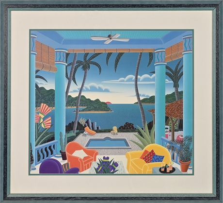 Thomas McKnight "Mustique Pavilion" Print