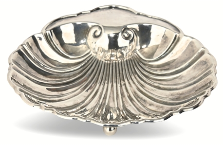 Vintage Mexican Sterling Silver Shell Dish by Conquistador