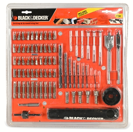 Black & Decker Drilling & Screwdriving Set, 77-Piece