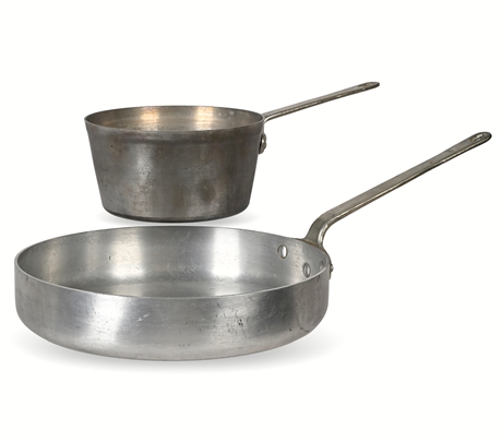 Toroware by Leyse Aluminum Pot #5383 & 14" Skillet #5267