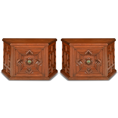 Pair Spanish Colonial Side Chests