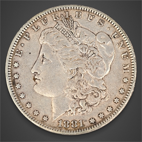 1881 Morgan Silver Dollar – Philadelphia Mint – .900 Silver