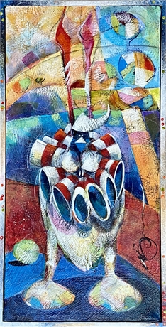 "Shannon's Rabbit", Painting on Framed Wrapped Canvas, by Michael Copeland