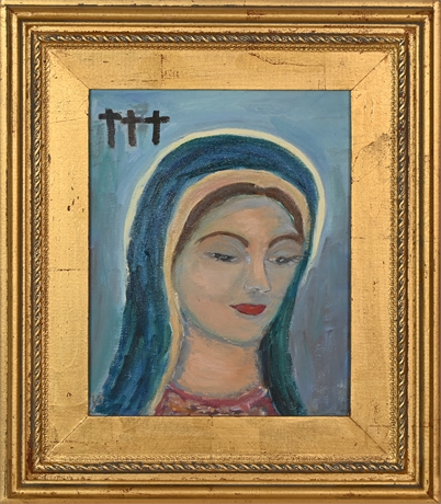 Yvonne Postelle "Virgin Mary" Original Oil