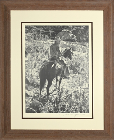 Robert “Shoofly” Shufelt – Castle Hot Springs Press Proof Lithograph, Signed