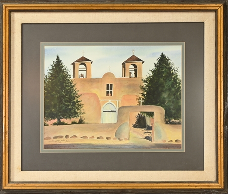 Art Perez 'San Francisco De Assisi' Original Watercolor