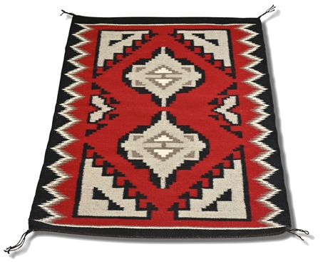 Navajo Ganado Weaving by Evelyn Towne