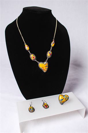 Colorful Stone Jewelry Set