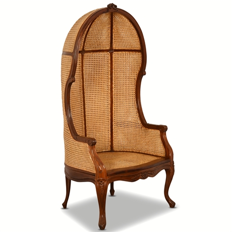 Louis XV Style Caned Balloon Chair