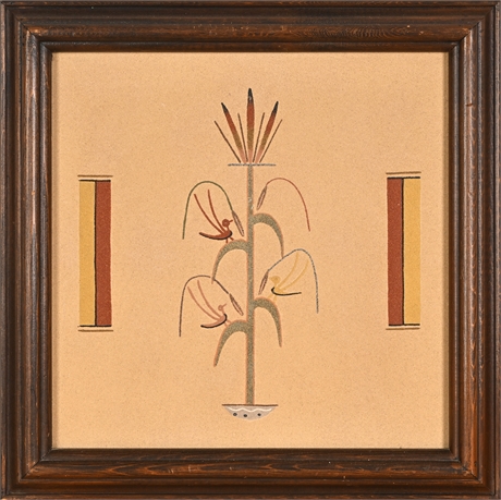 Montoya Johnson Navajo Sand Painting Beauty Chant 1978