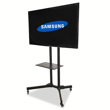 Samsung 55" LED TV w/ Remote & Rolling Stand