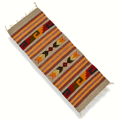 Vintage Wool Runner from Mexico