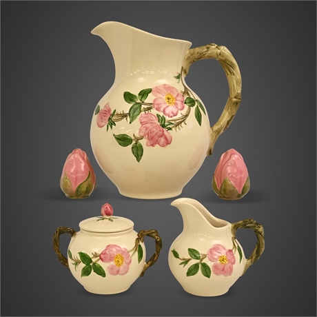 Franciscan Desert Rose 6-Piece Serving Group with Lidded Sugar