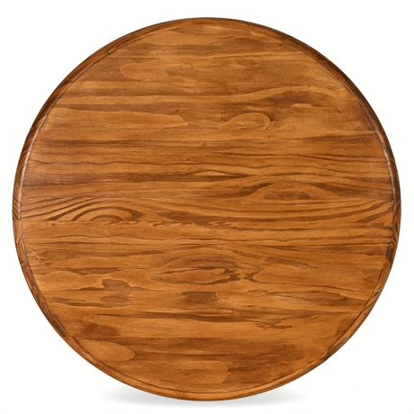 21.5" Vintage Triangle Oshkosh WI Solid Wood Lazy Susan