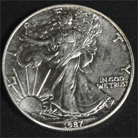 1987 American Silver Eagle 1 oz .999 Fine Silver Coin