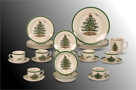 Spode "Christmas Tree" Service for 5 Plus