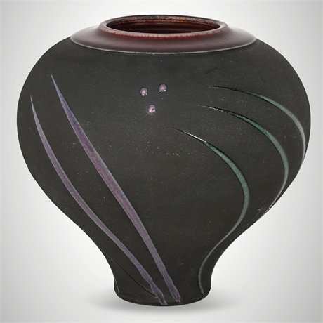 Michael Cho Studio Pottery Vase – Hand Thrown & Glazed