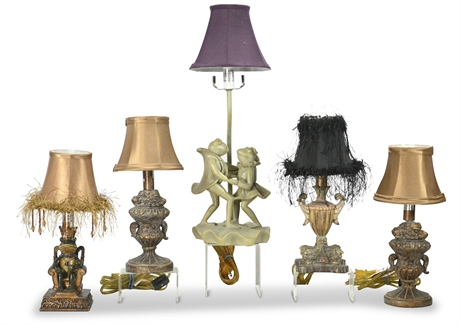 Assorted Small Lamps