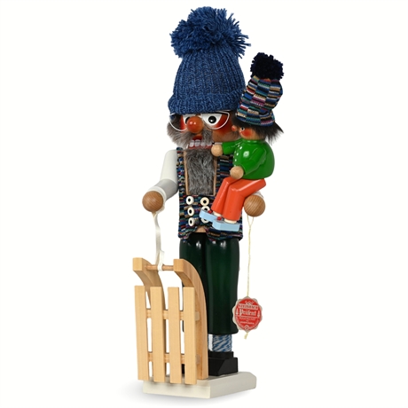 Vintage 18" Steinbach® Grandpa and Grandson Nutcracker