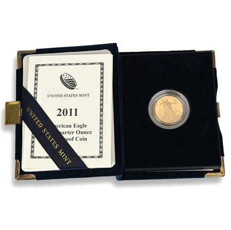 2011 American Eagle One-Quarter Ounce Gold Proof Coin