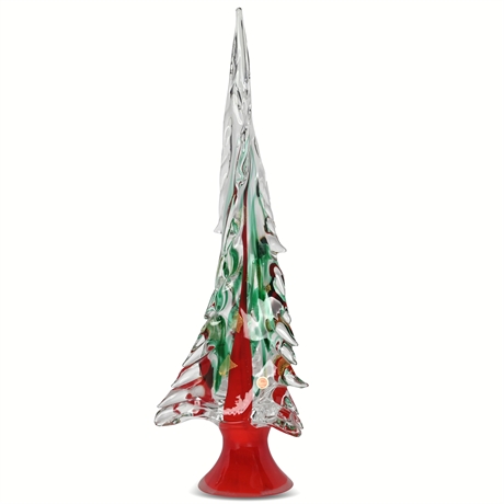 20" Murano Glass Christmas Tree