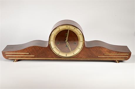 Antique German Art Deco Westminster Chime Mantel Clock