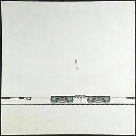Theodore Svenningsen — Railroad Car Running Gear, Oil on Canvas