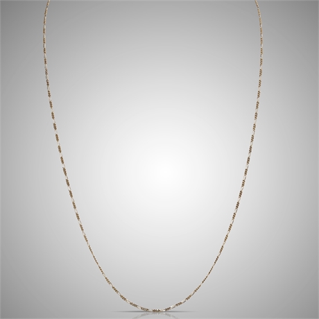 23" 10k Figaro Chain