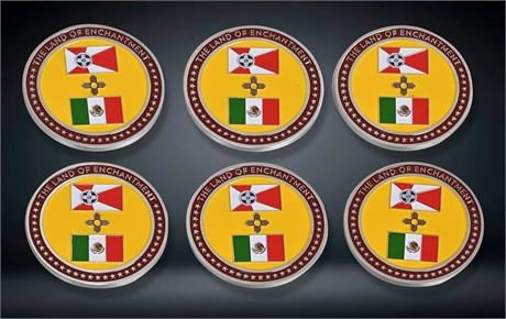 6 New Mexico Amigos Medallions