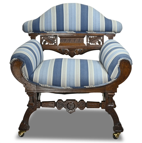 Eastlake Parlor Chair with Rolled Arms