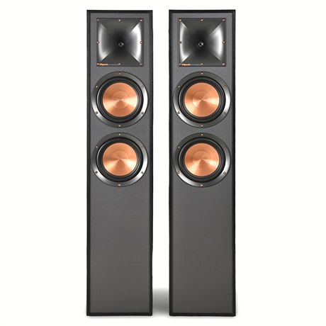 Klipsch R-620F Floorstanding Speakers – Ebony Finish, 100W, Pair