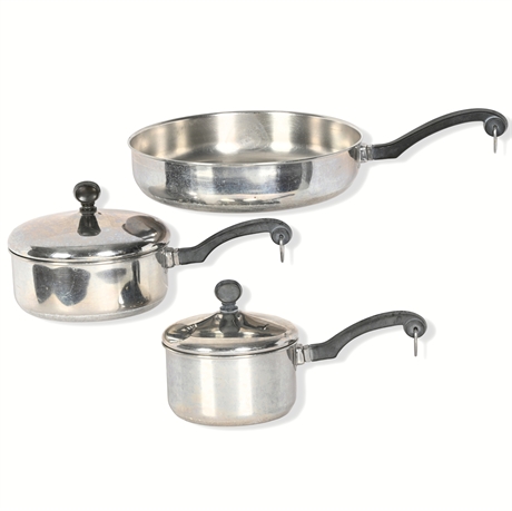 Vintage Farberware Stainless Steel Cookware Set