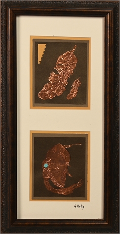 George Ortiz Embossed Copper Art