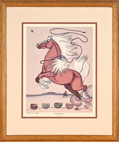 Quincy Tahoma “Run Away Stallion” Limited Edition Print