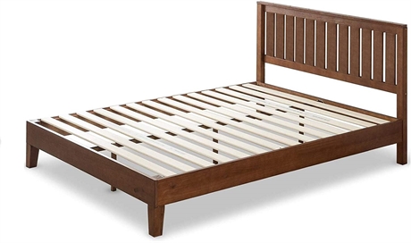 Zinus Vivek Deluxe Wood Platform Queen Bed