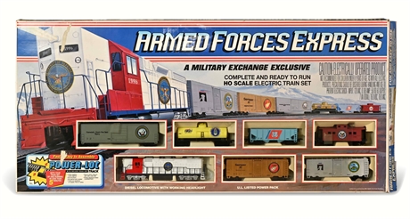 "Armed Forces Express" HO Scale, Electric Train Set